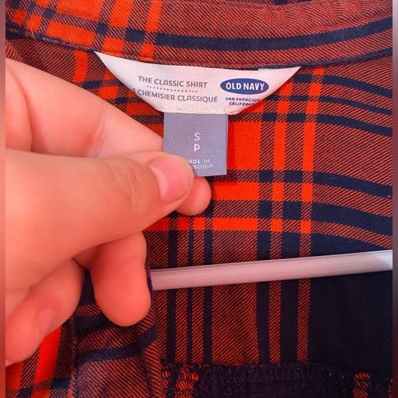 Navy and blue button up women’s size small - Picture 4 of 4